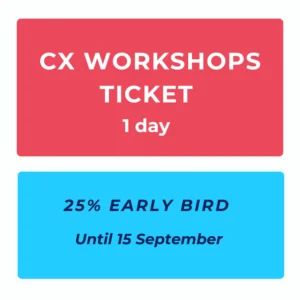CX Workshops day ticket at the CX Conference Chisinau 2026